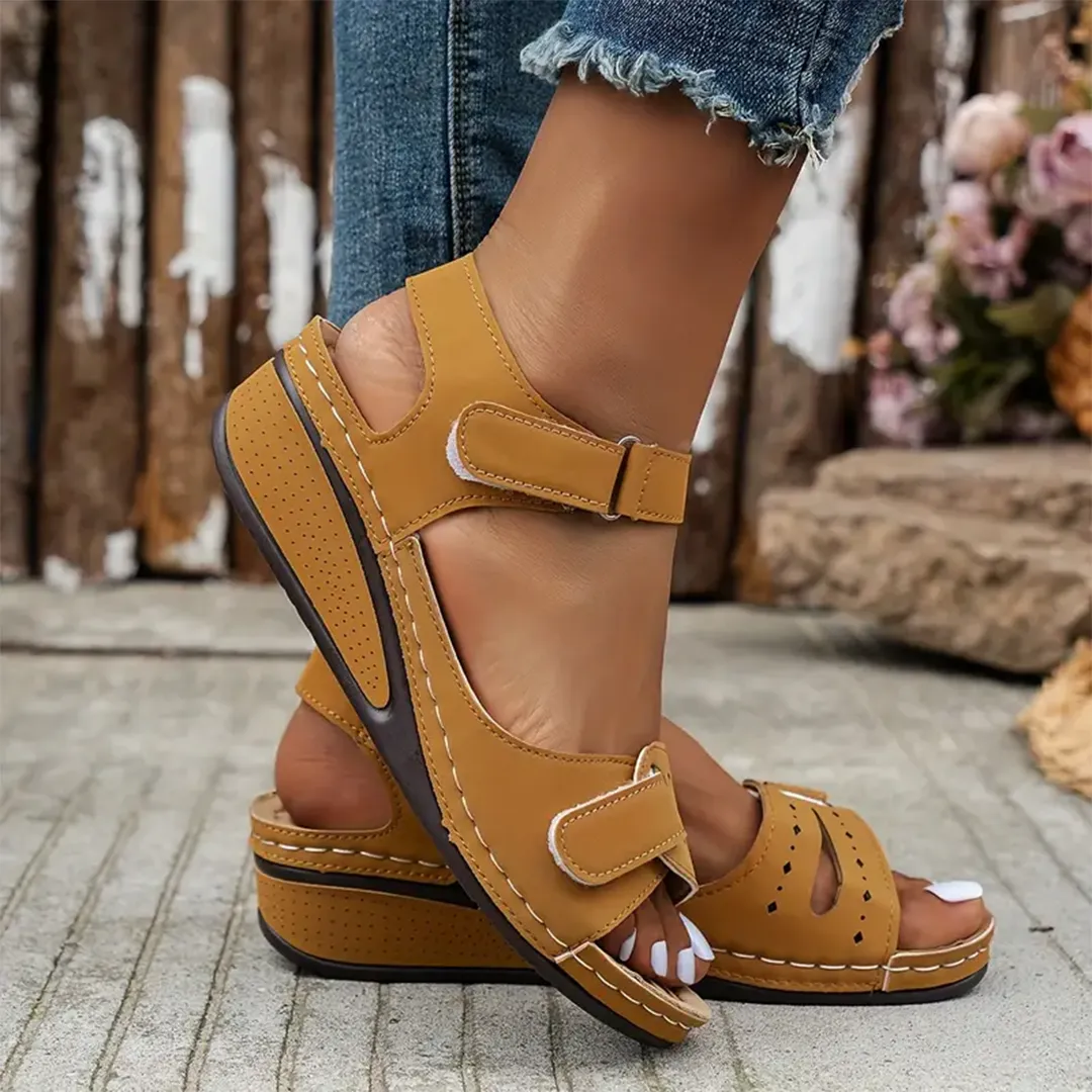 Nolwenn™ - Comfortable and Elegant Sport Wedge Sandals