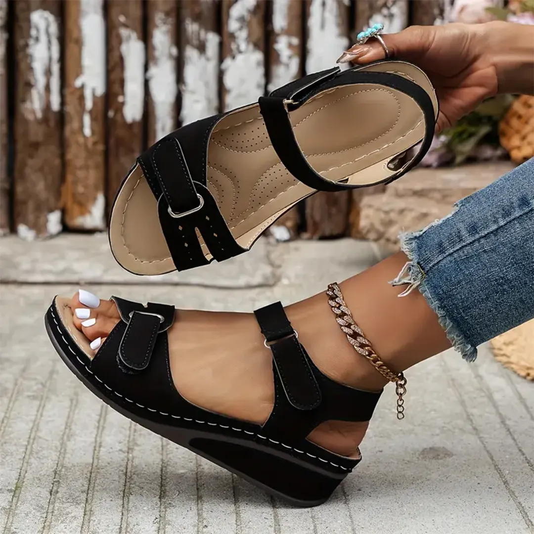 Nolwenn™ - Comfortable and Elegant Sport Wedge Sandals