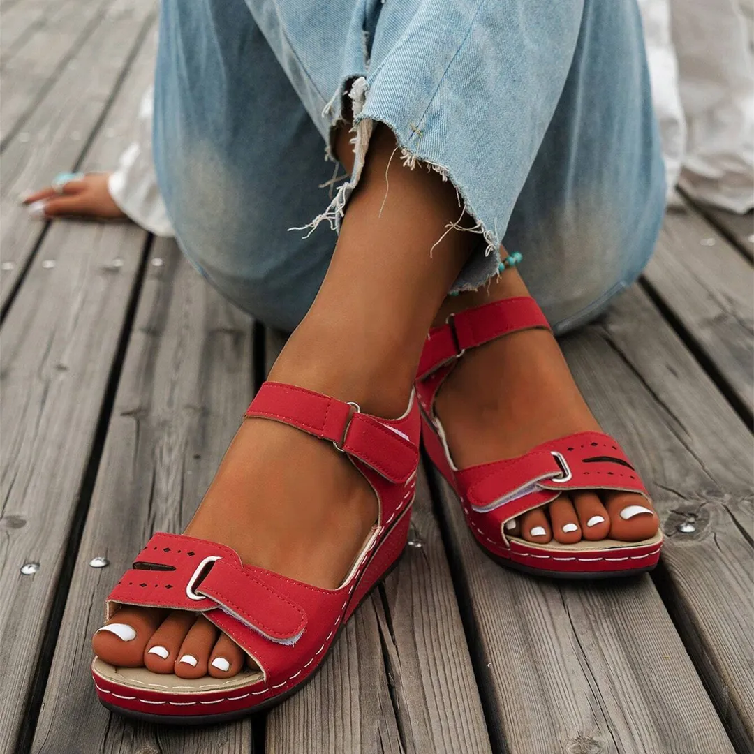 Nolwenn™ - Comfortable and Elegant Sport Wedge Sandals