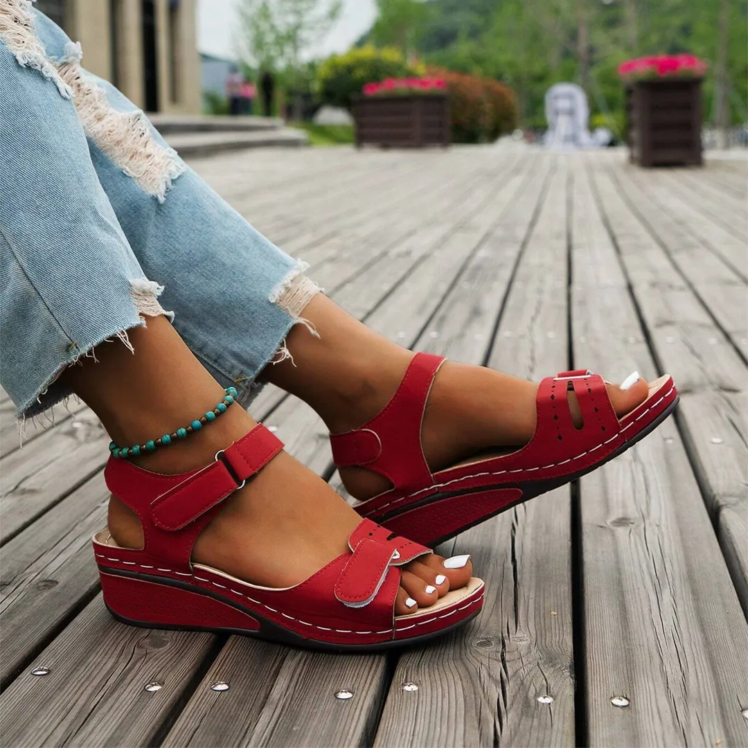 Nolwenn™ - Comfortable and Elegant Sport Wedge Sandals