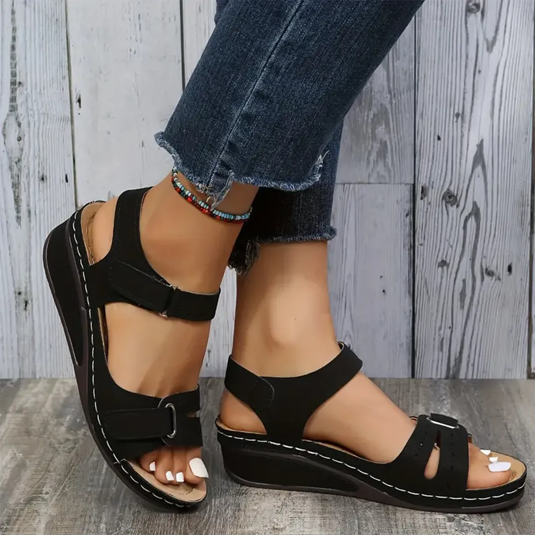 Nolwenn™ - Comfortable and Elegant Sport Wedge Sandals