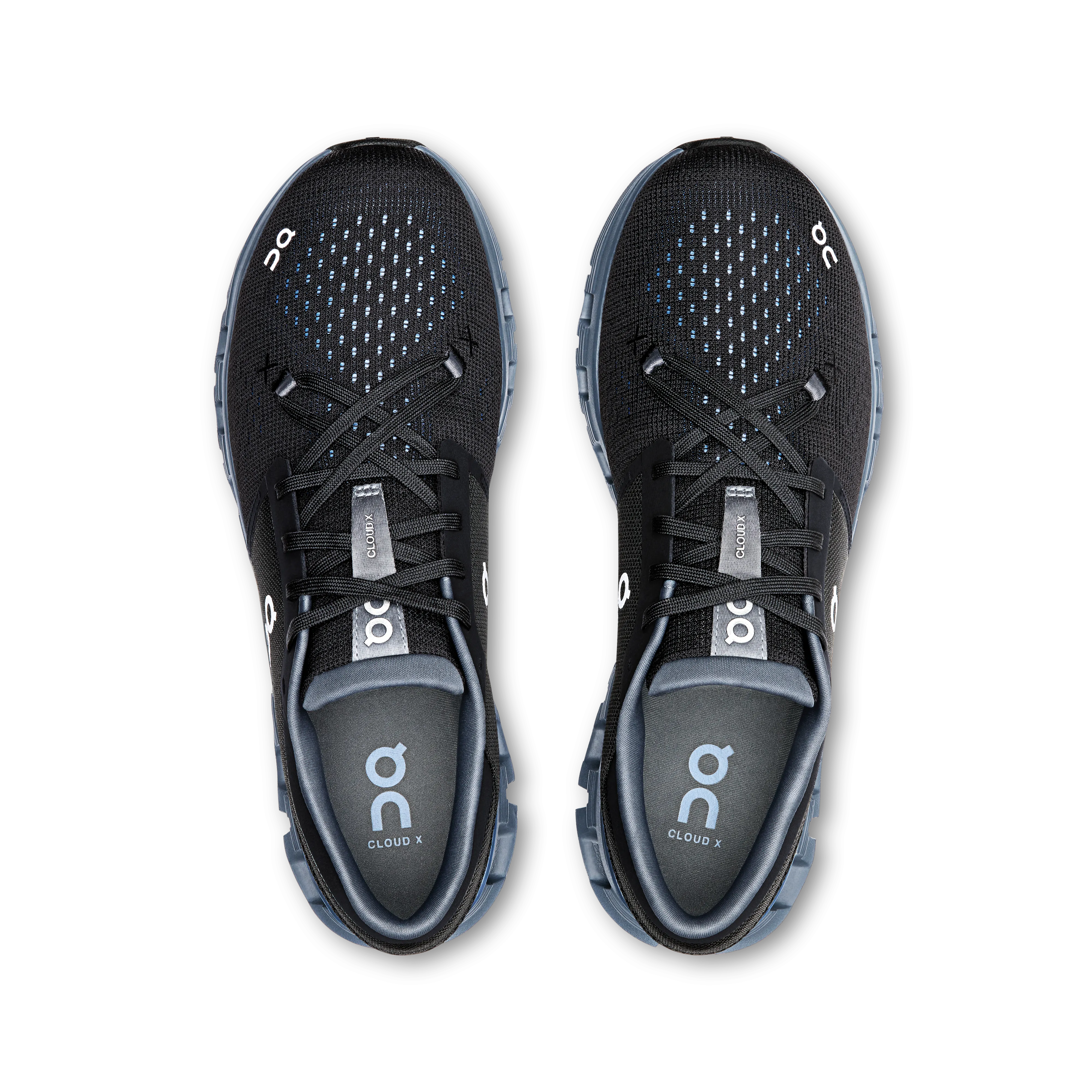 On Running Men's Cloud X 4 Shoes - Black / Chambray