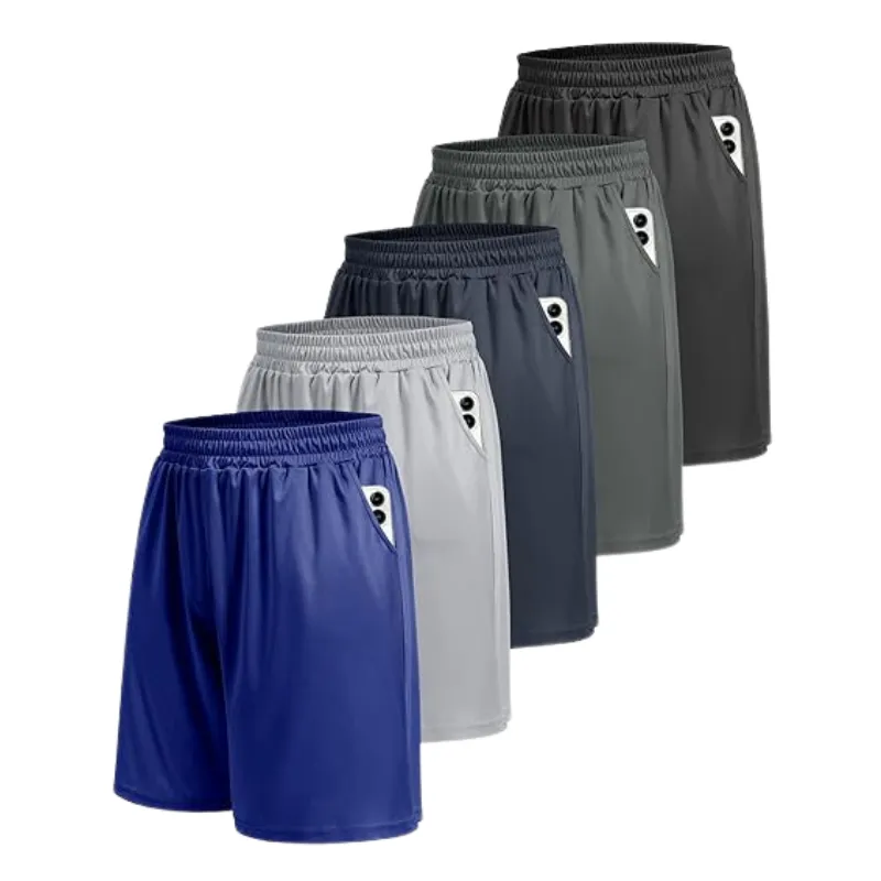 Pack 5 Quick Dry Basketball Shorts – Designed for Comfort