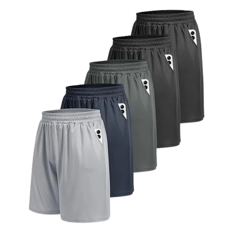 Pack 5 Quick Dry Basketball Shorts – Designed for Comfort