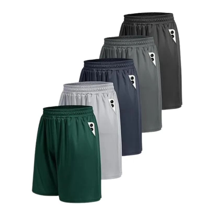 Pack 5 Quick Dry Basketball Shorts – Designed for Comfort