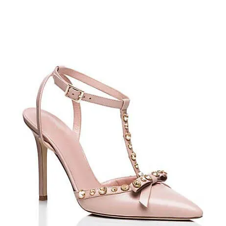 Point Toe Ankle Leather Sexy Stiletto Heel Pumps