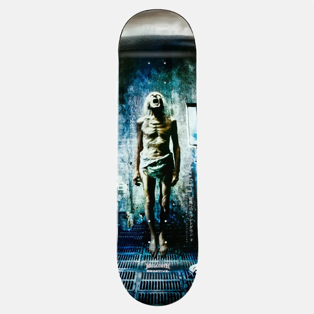Primitive Skateboarding - 8.25" Tiago Lemos Megadeth Countdown To Extinction Skateboard Deck