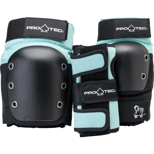 Pro-Tec JR. Street Gear 3 Pack Open Back Pad Set - Sky Brown