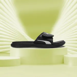 Puma Royalcat Comfort Softride Women's Slides (Black - Silver) 39671101