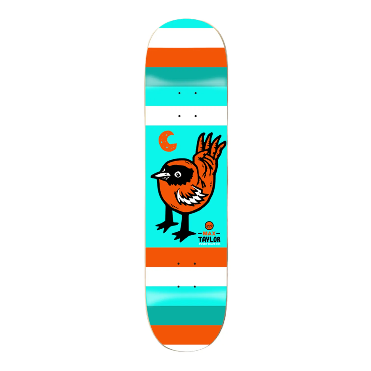 ROGER SKATE CO. MAX TAYLOR MOON BIRD DECK 8.25”