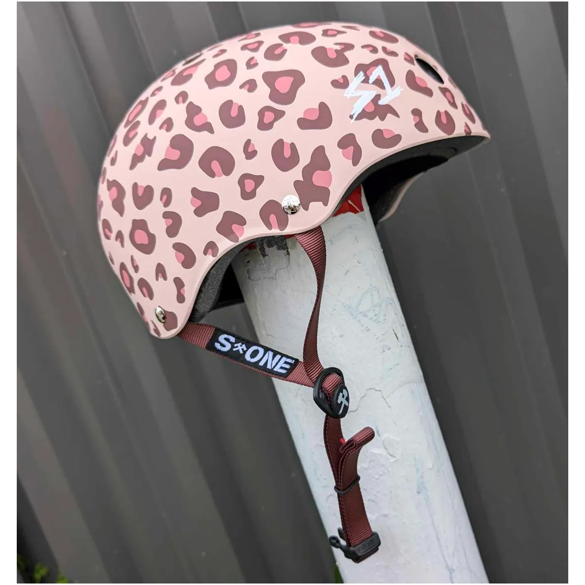 S1 Lifer Light Pink Cheetah Helmet - Certified
