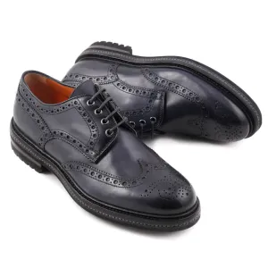Santoni Wingtip Derby in Dark Blue