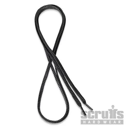 Scruffs Flat Laces Black Black