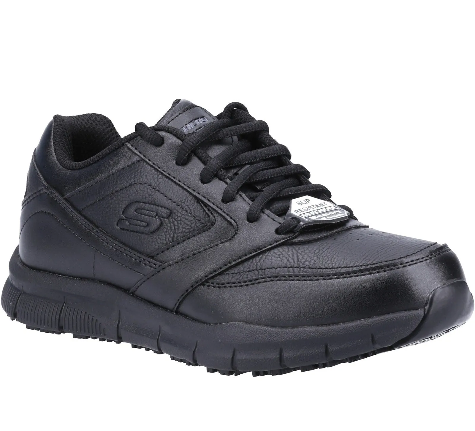 Skechers 77235EC Work Relaxed Fit®: Nampa - Wayola SR Womens Lace Up Shoe