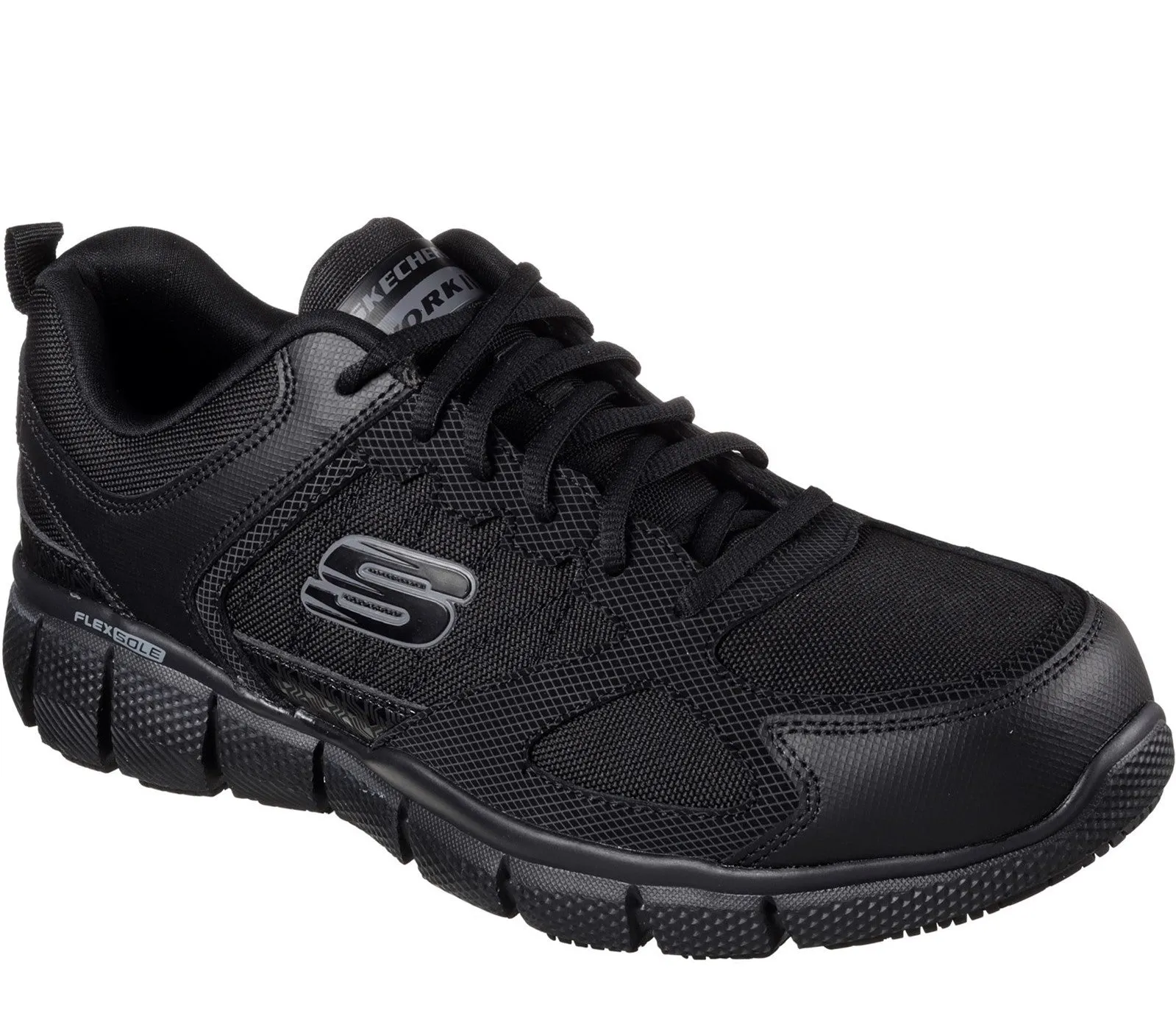 Skechers Work 77152EC Relaxed Fit Telphin Sanphet Mens Shoe