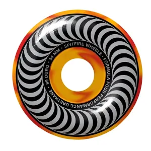 Spitfire Classic 54mm 99a Yellow/Orange Swirl Wheels