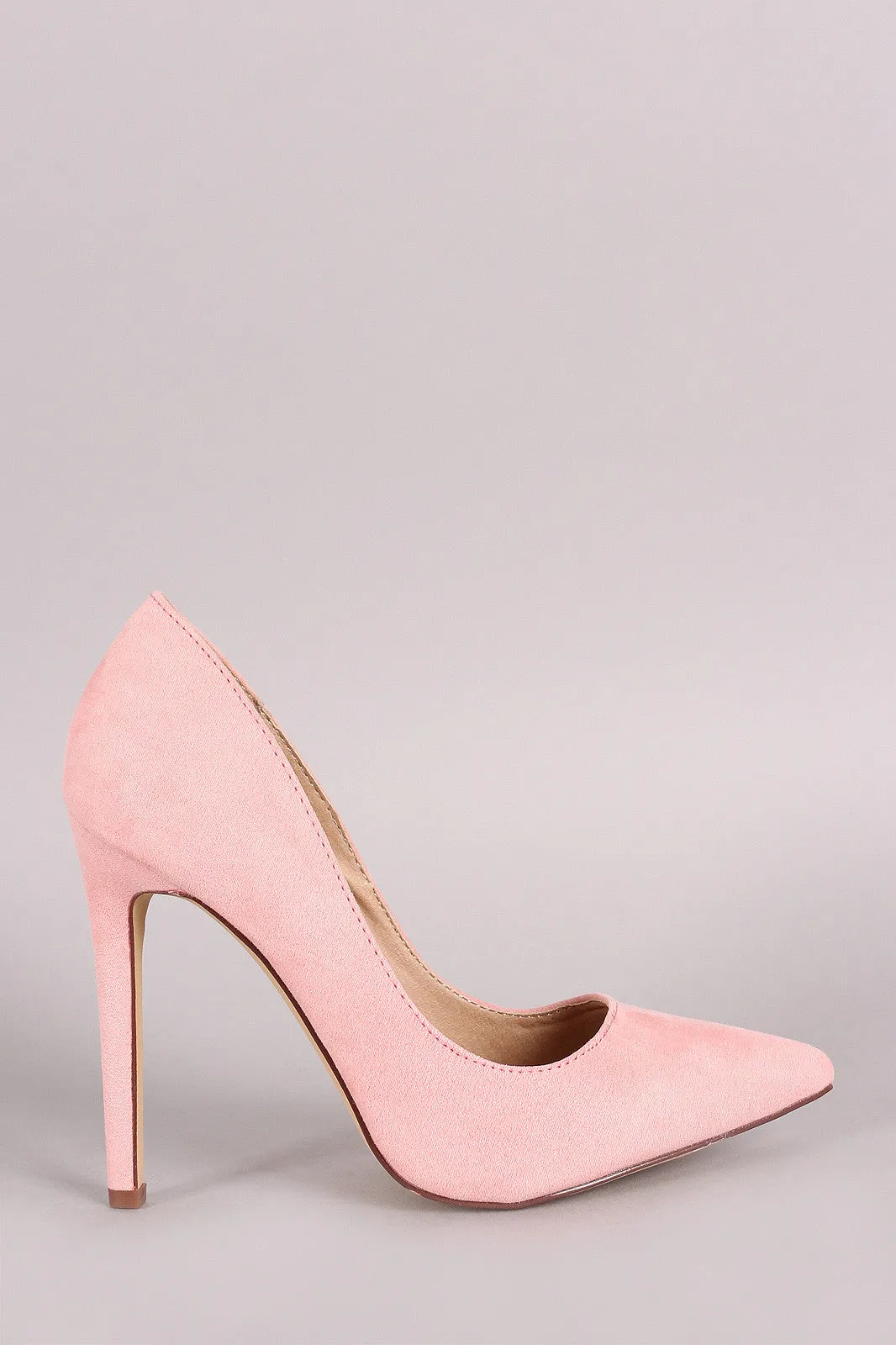 Suede Pointy Toe Stiletto Pump