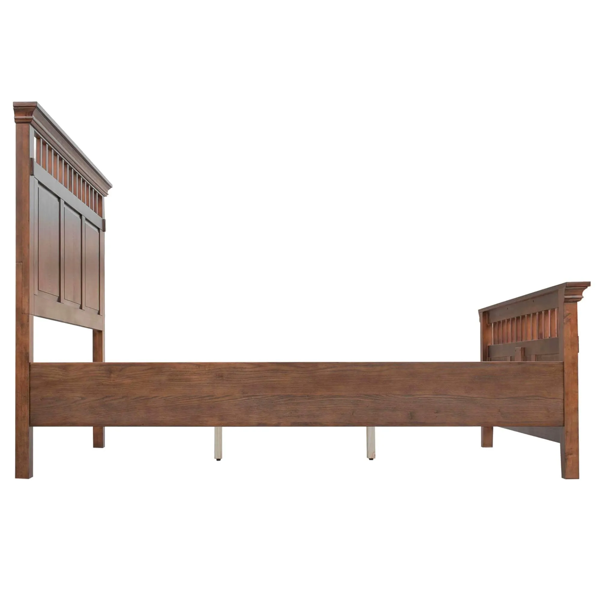 Sunset Trading Mission Bay King Bed in Amish Brown