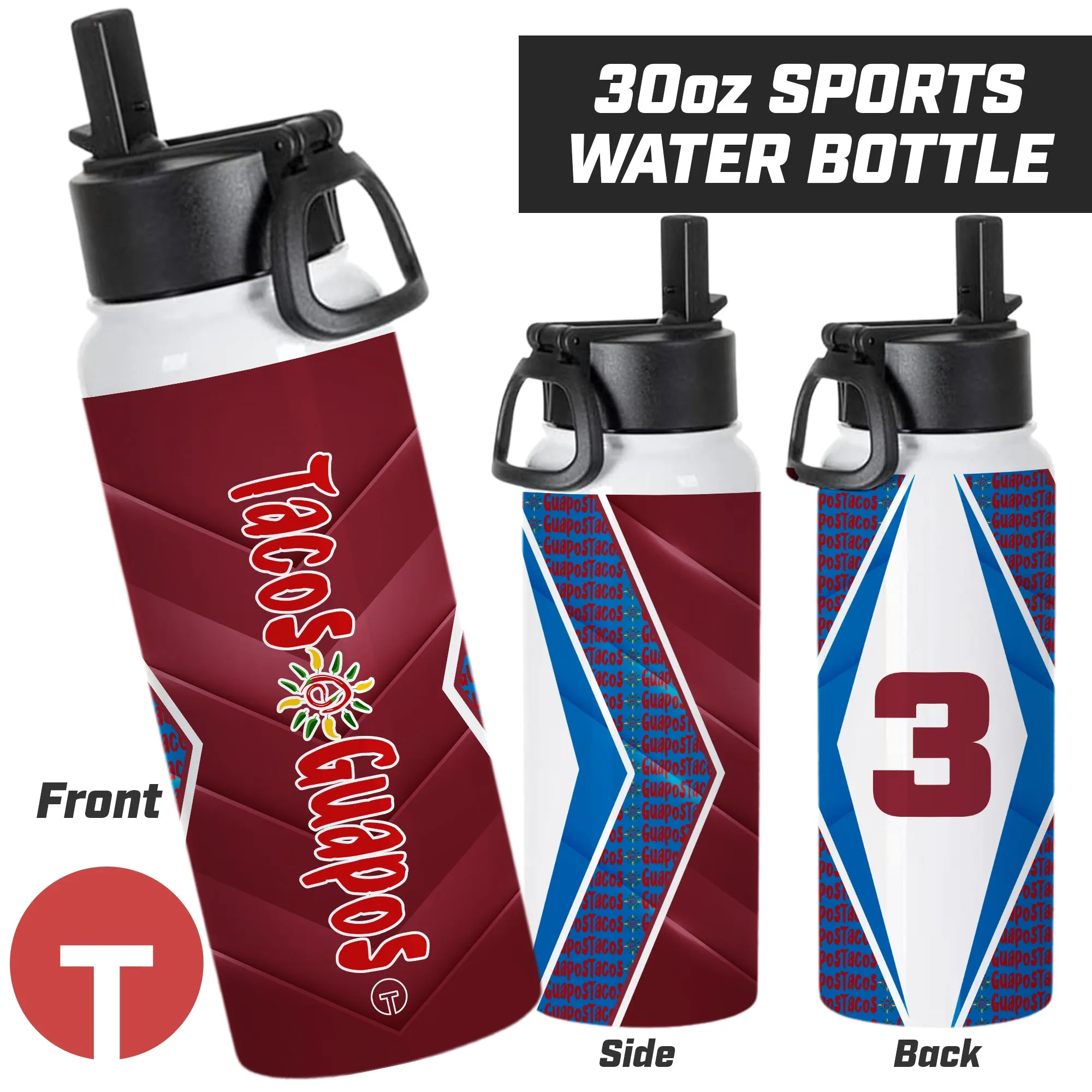 Tacos Guapos - 30oz Sports Tumbler