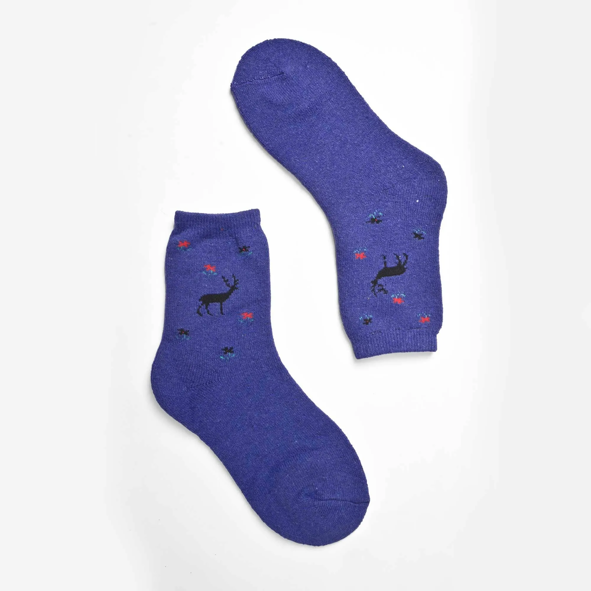 Tazoo Men's Deer Printed Crew Socks