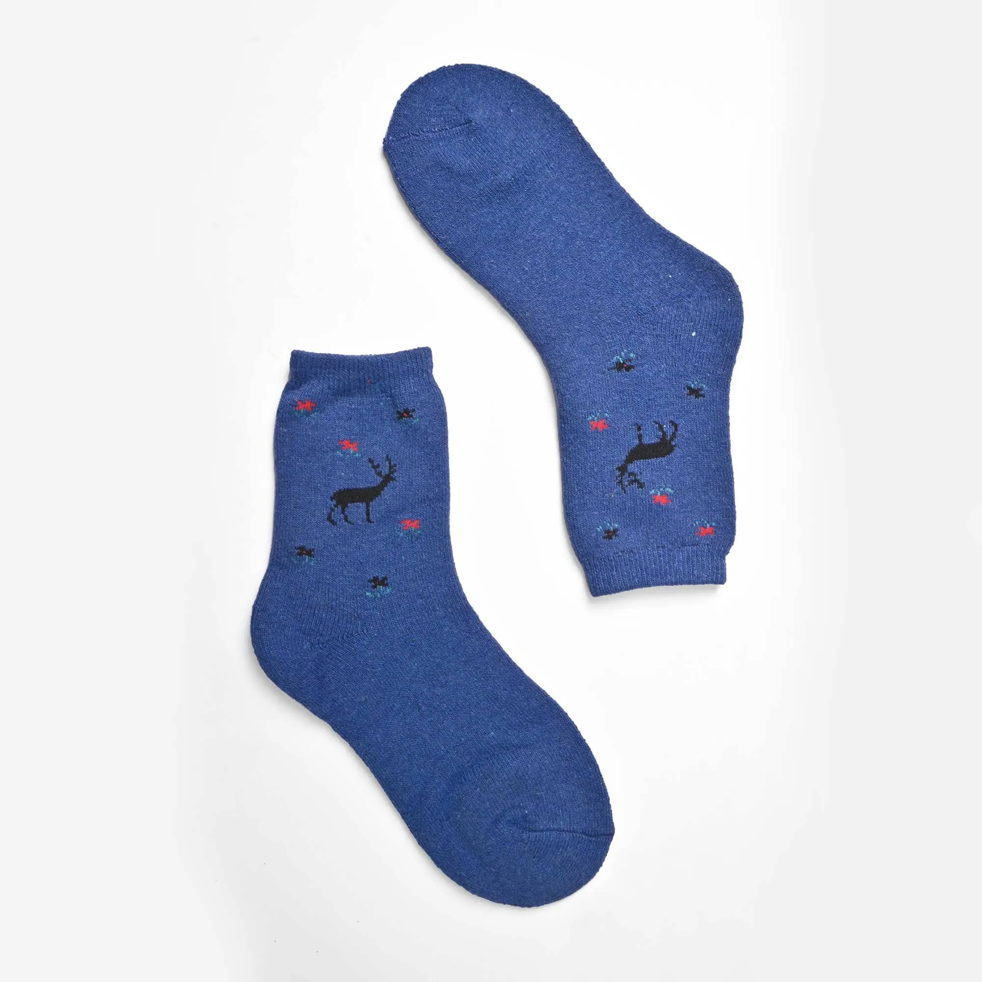 Tazoo Men's Deer Printed Crew Socks