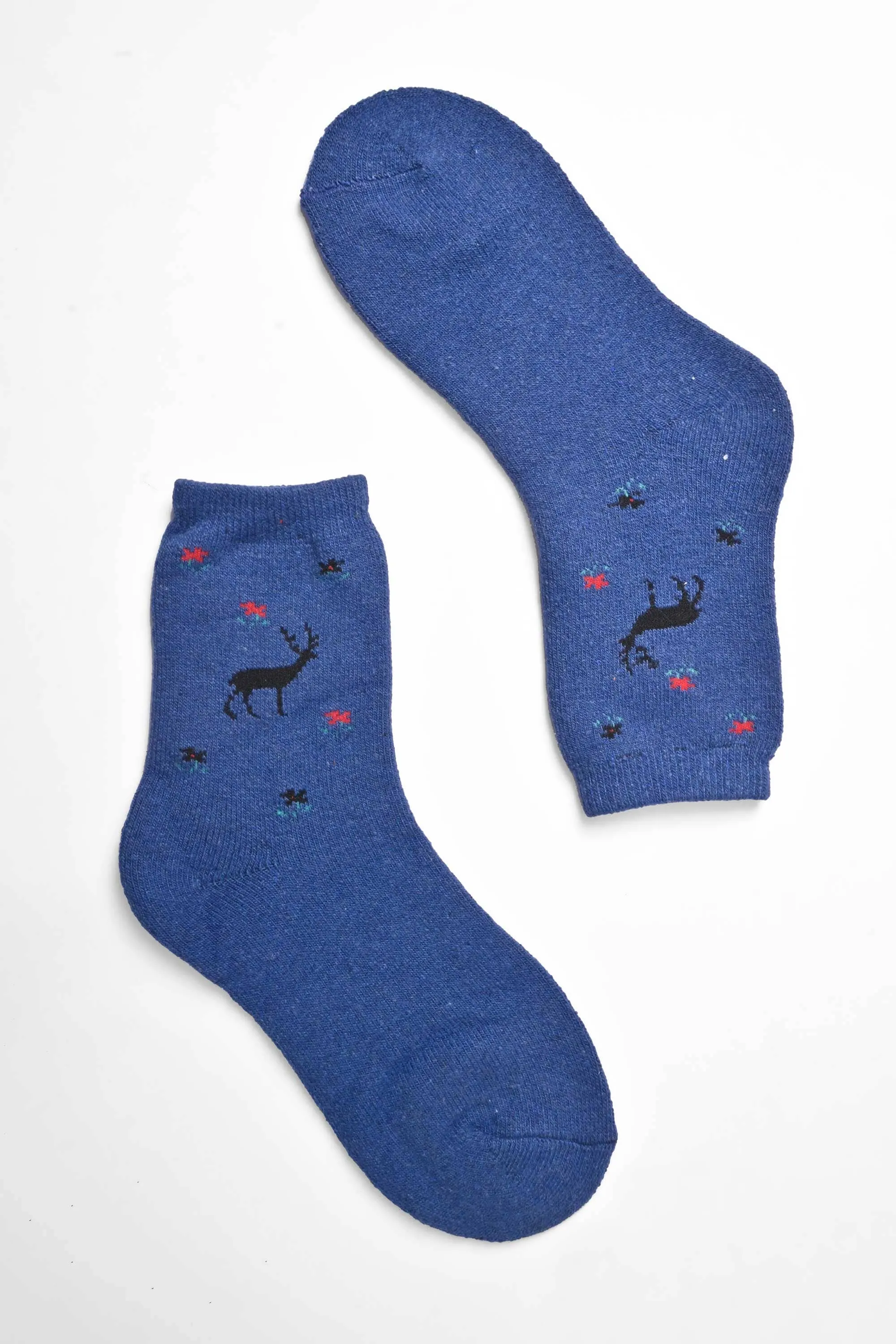 Tazoo Men's Deer Printed Crew Socks