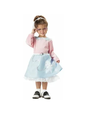 Toddler 50s Poodle Dress Costume