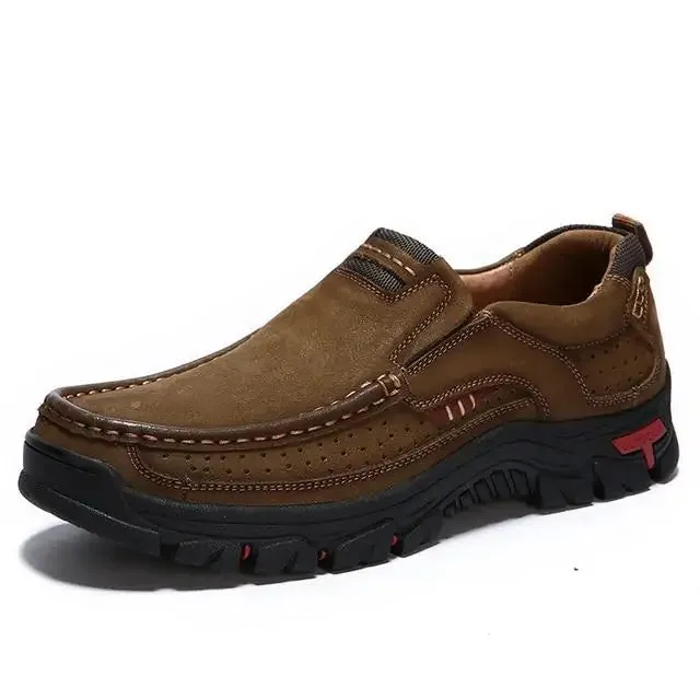 TrailBlazer Men's Genuine Leather Slip-Ons