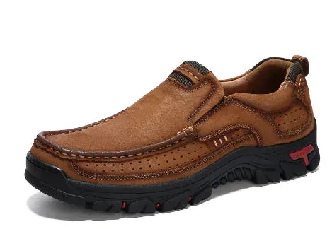 TrailBlazer Men's Genuine Leather Slip-Ons