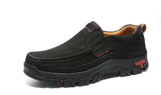 TrailBlazer Men's Genuine Leather Slip-Ons