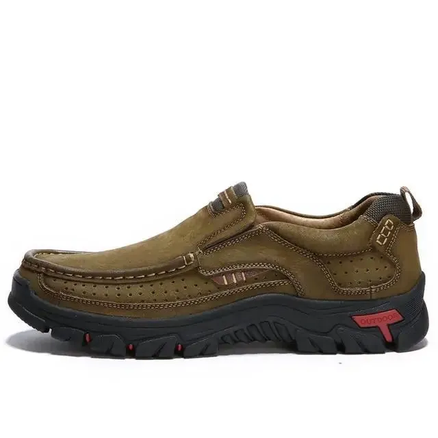 TrailBlazer Men's Genuine Leather Slip-Ons