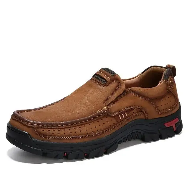 TrailBlazer Men's Genuine Leather Slip-Ons
