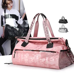 Training Bag Men's and Women's Dry Wet Separation Yoga Travel Bag with Shoes