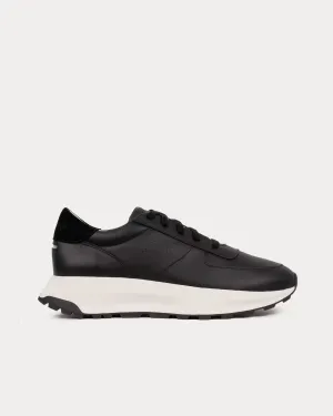 Trinity Leather & Suede Black / White Low Top Sneakers