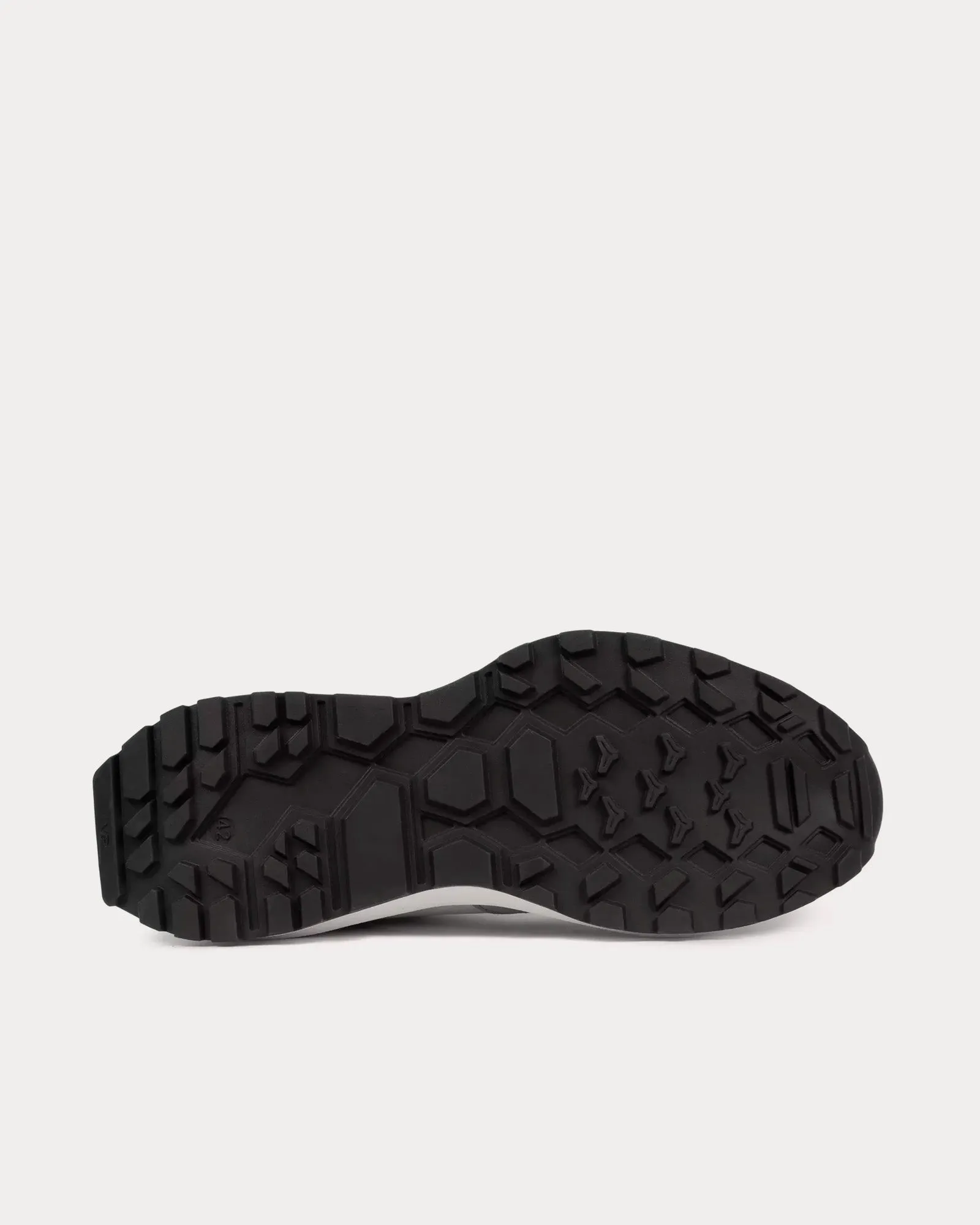Trinity Leather & Suede Black / White Low Top Sneakers