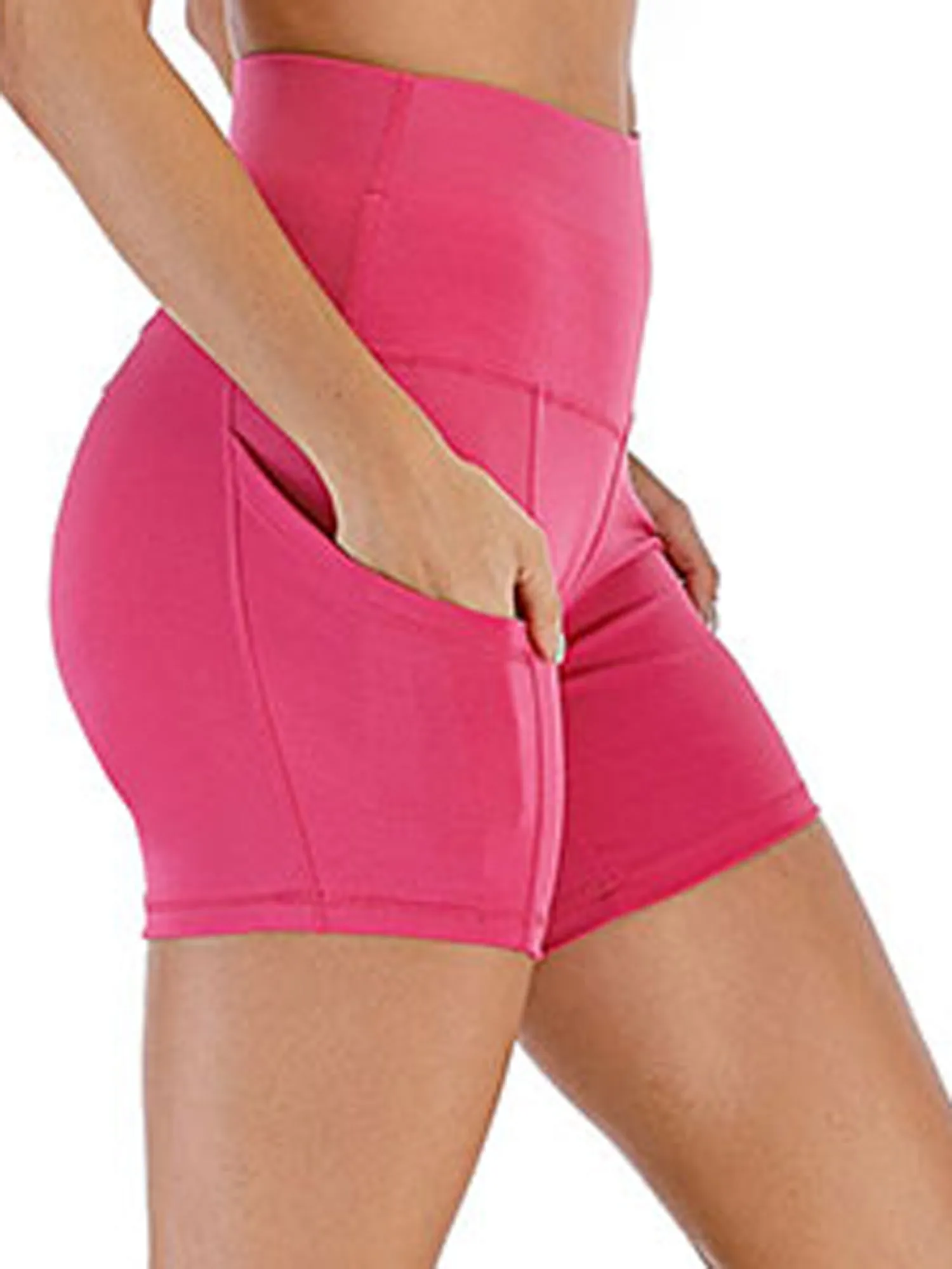 Tummy Control Yoga Shorts w/ Pockets for Women's  Workout