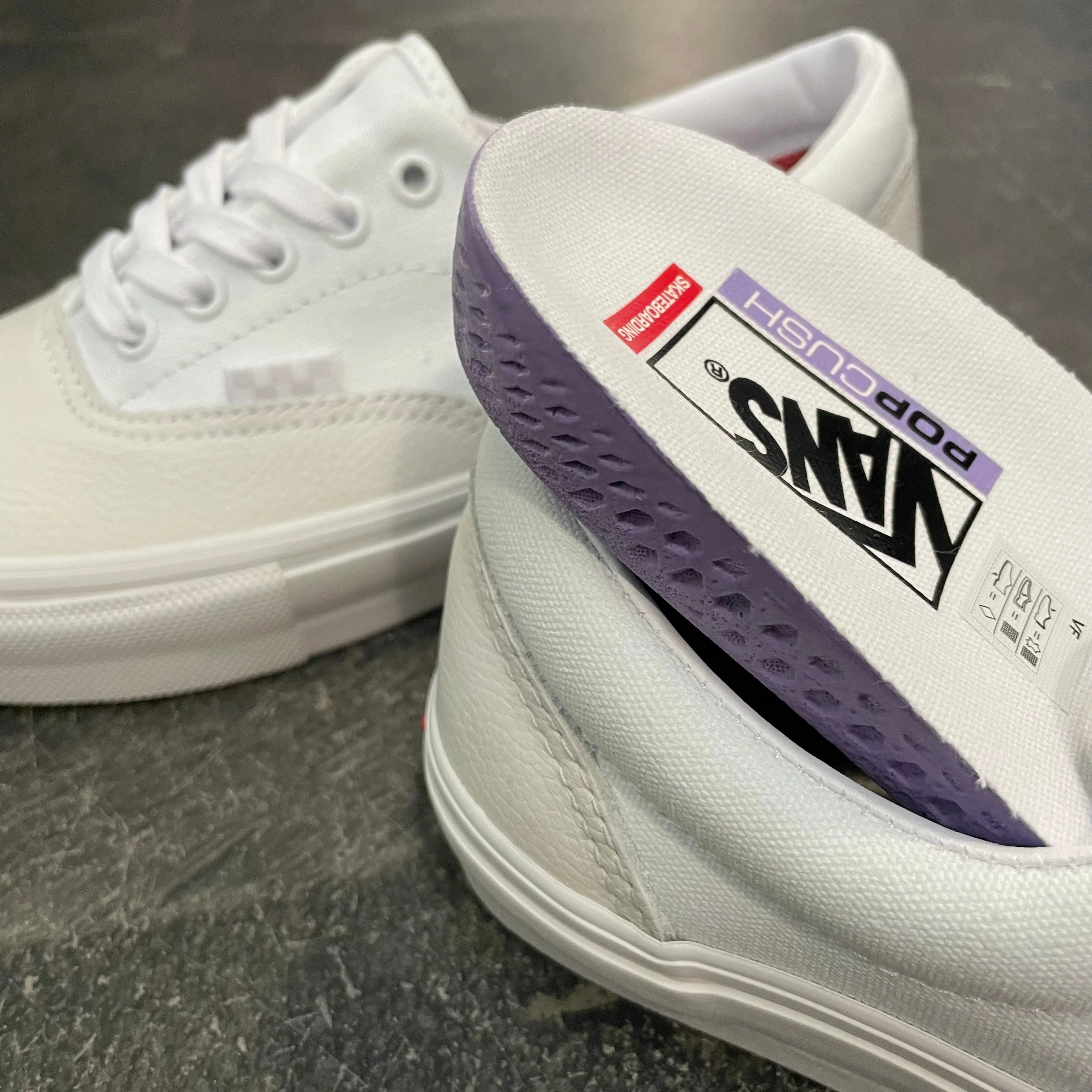 Vans Skate Era Leather White/White