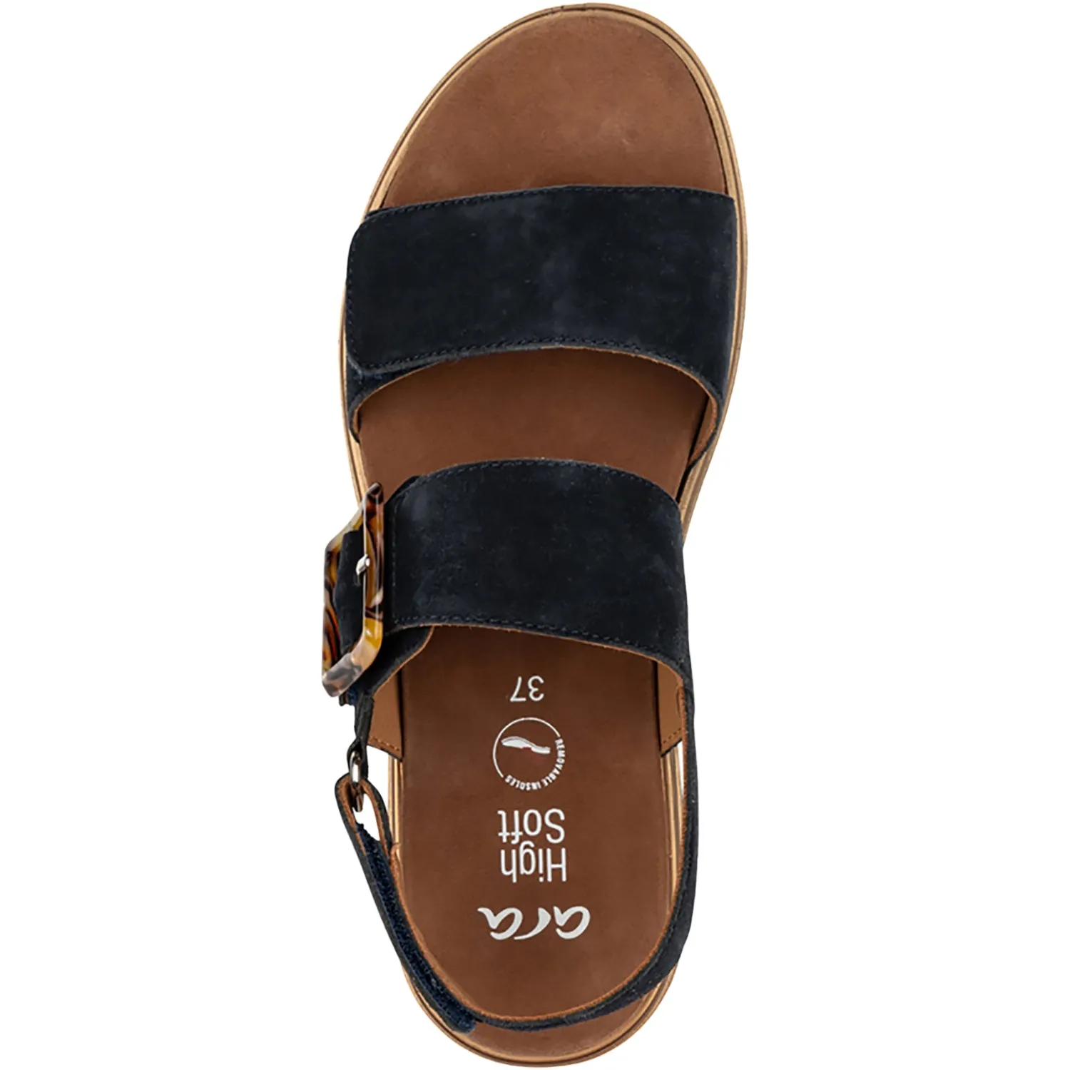 Women's Ara Marbella Navy Kid Suede