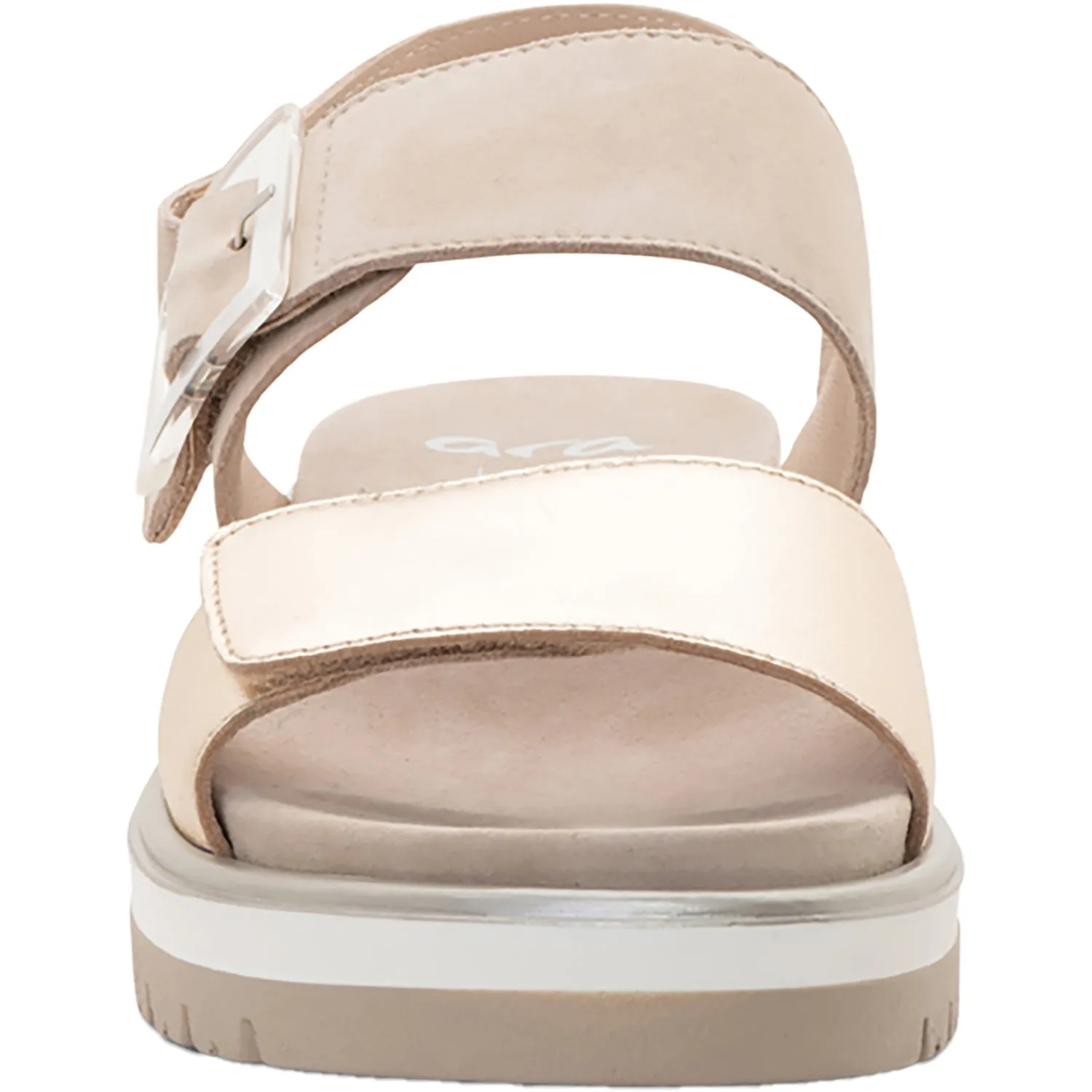 Women's Ara Marbella Sand Metallic Leather