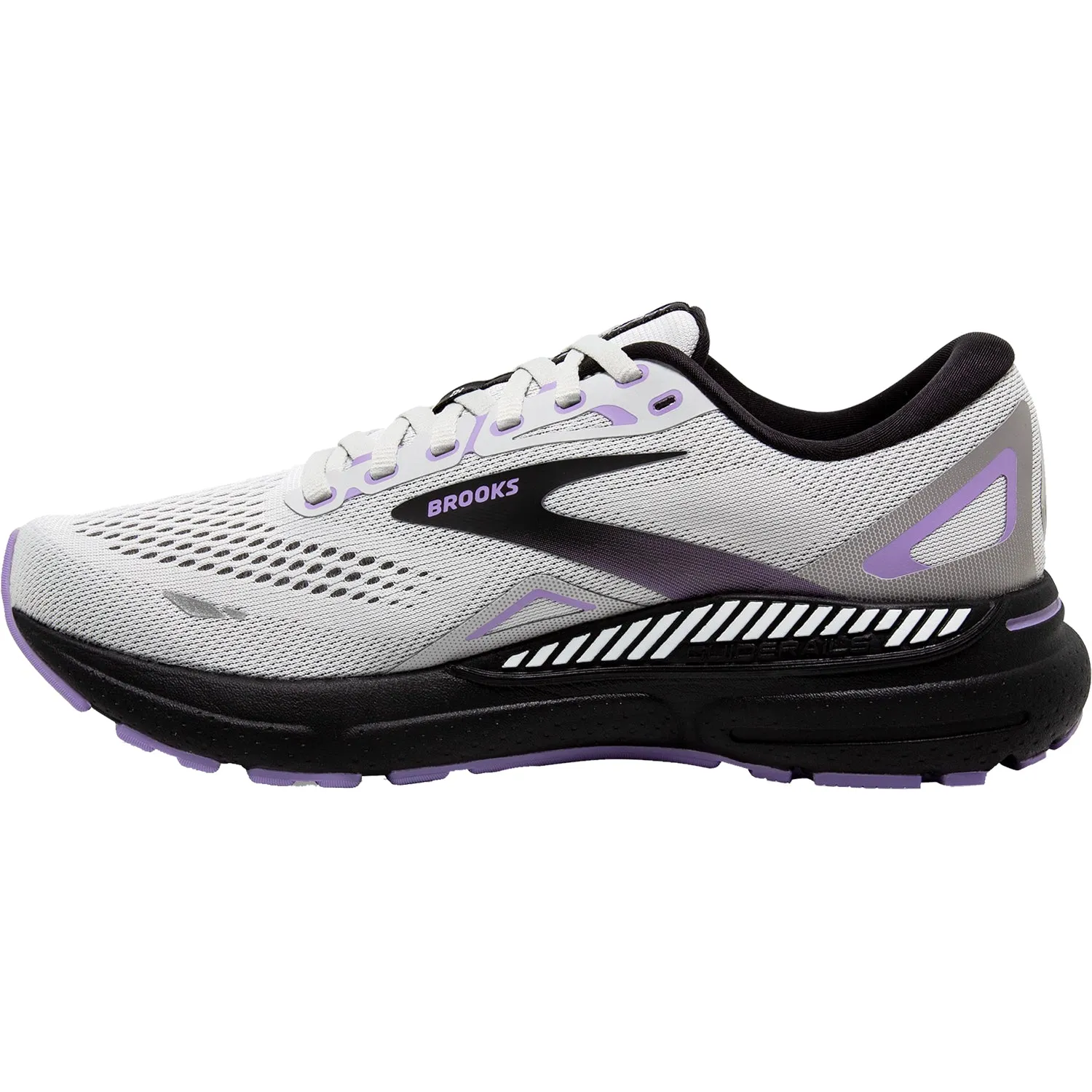 Women's Brooks Adrenaline GTS 23 Grey/Black/Purple Mesh