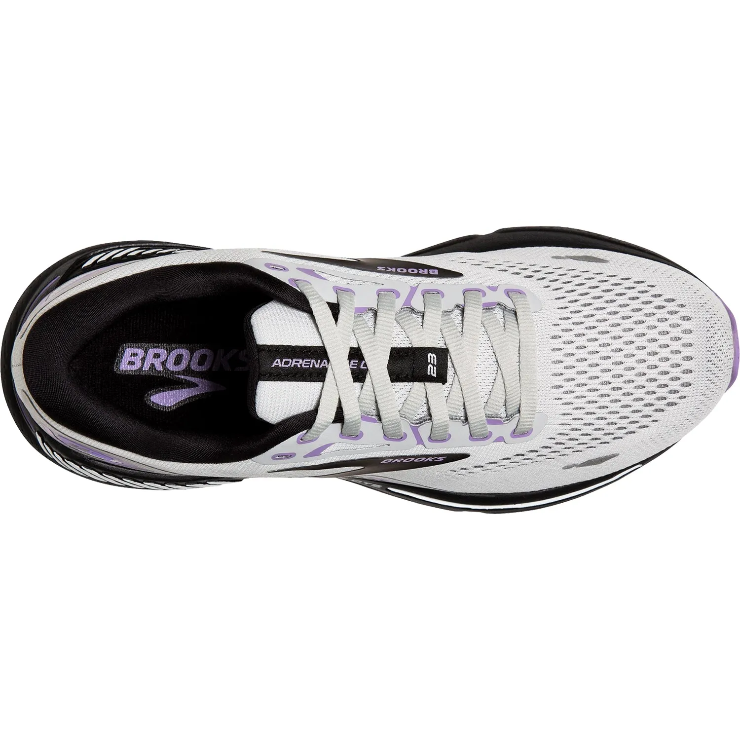 Women's Brooks Adrenaline GTS 23 Grey/Black/Purple Mesh