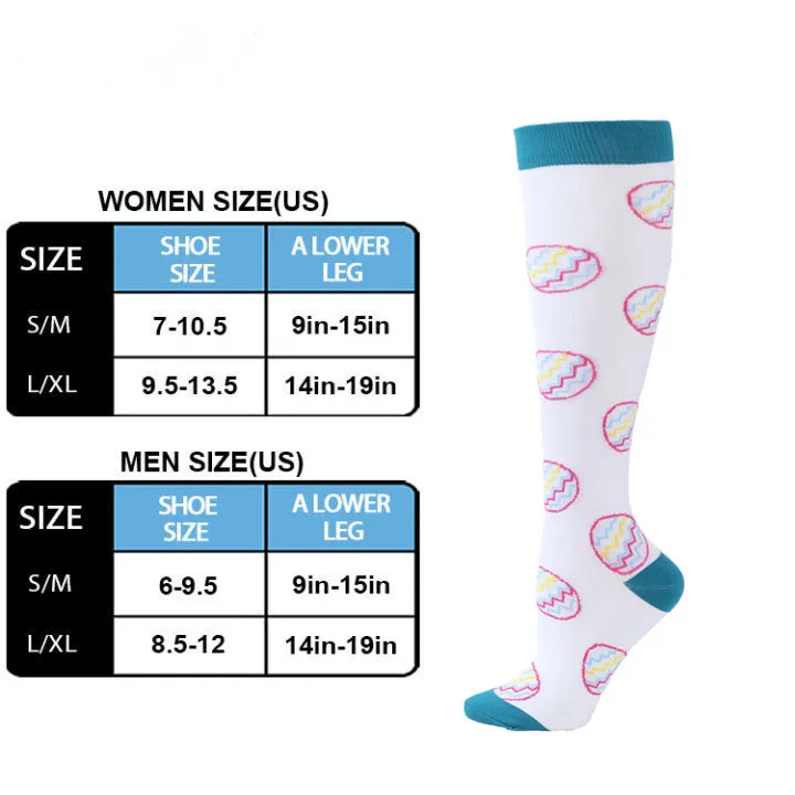 Women's Fancy Design Multi Colorful Patterned Knee High Socks