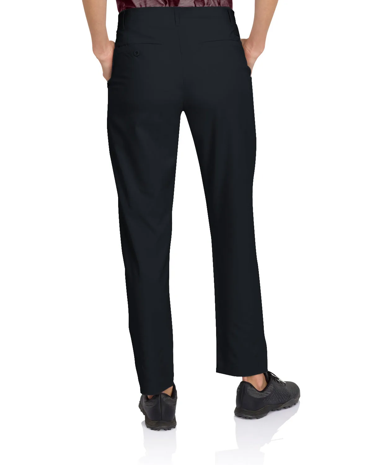 Women’s Quick Dry Golf Link Pants Ankle Length - Side Split Hem, Front Coin Pocket, 4-Way Stretch Fabric. Anti-Odor & Moisture Wicking