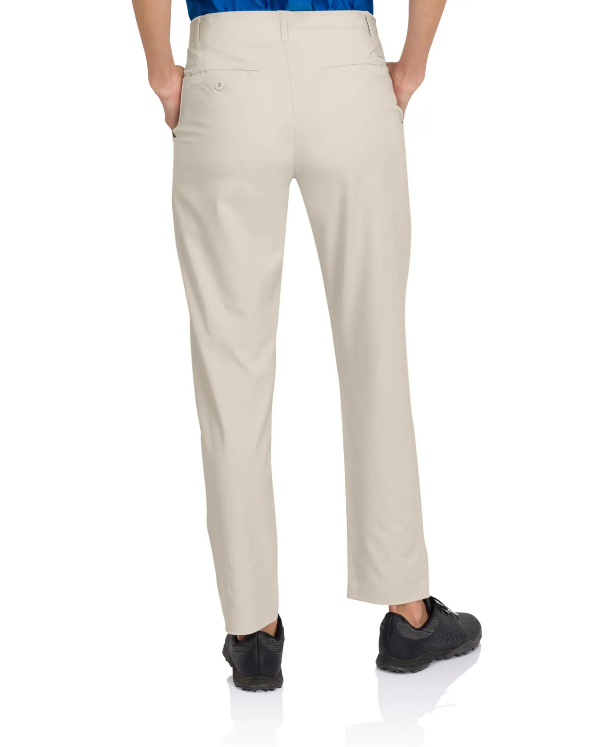 Women’s Quick Dry Golf Link Pants Ankle Length - Side Split Hem, Front Coin Pocket, 4-Way Stretch Fabric. Anti-Odor & Moisture Wicking