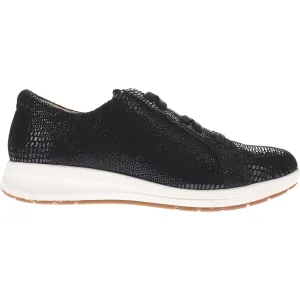 Women's Revere Athens Black Lizard Leather