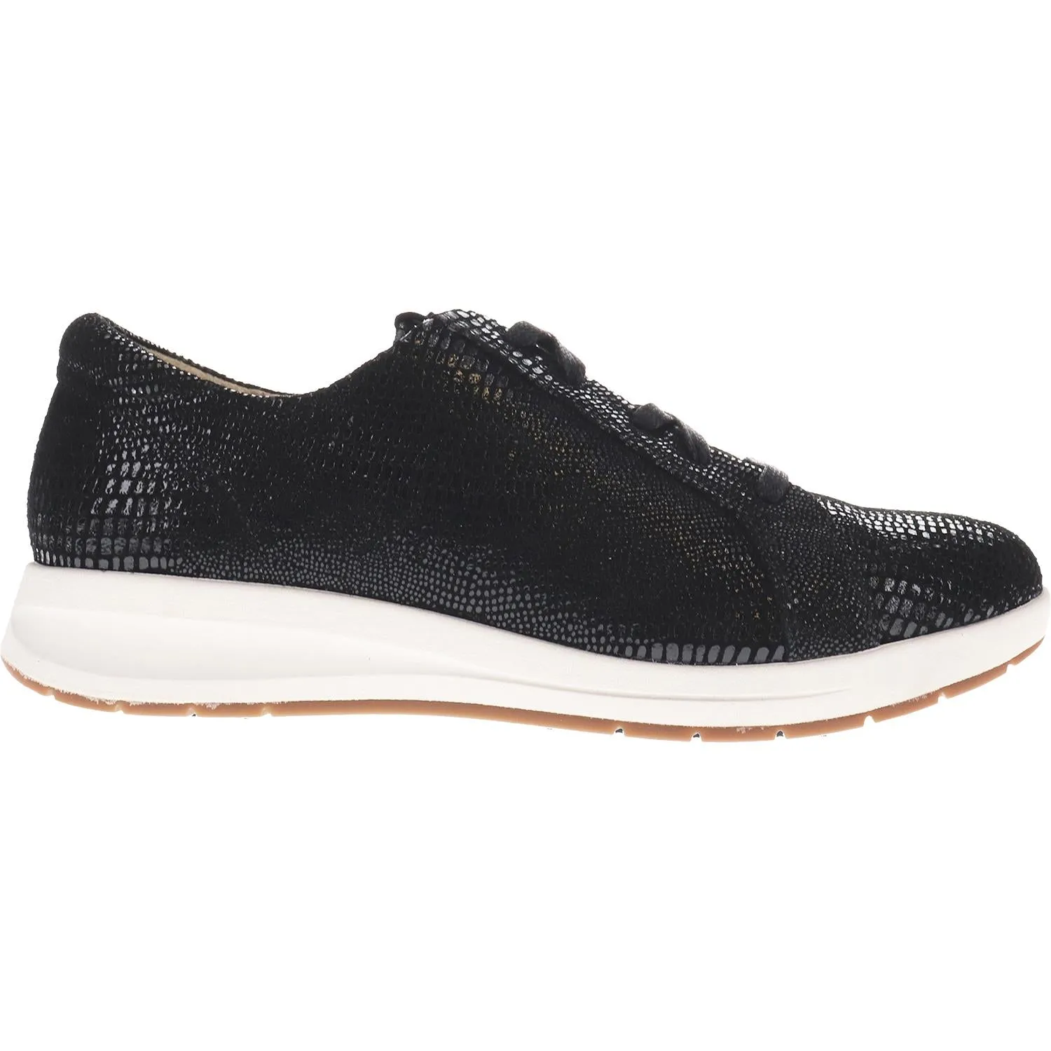 Women's Revere Athens Black Lizard Leather