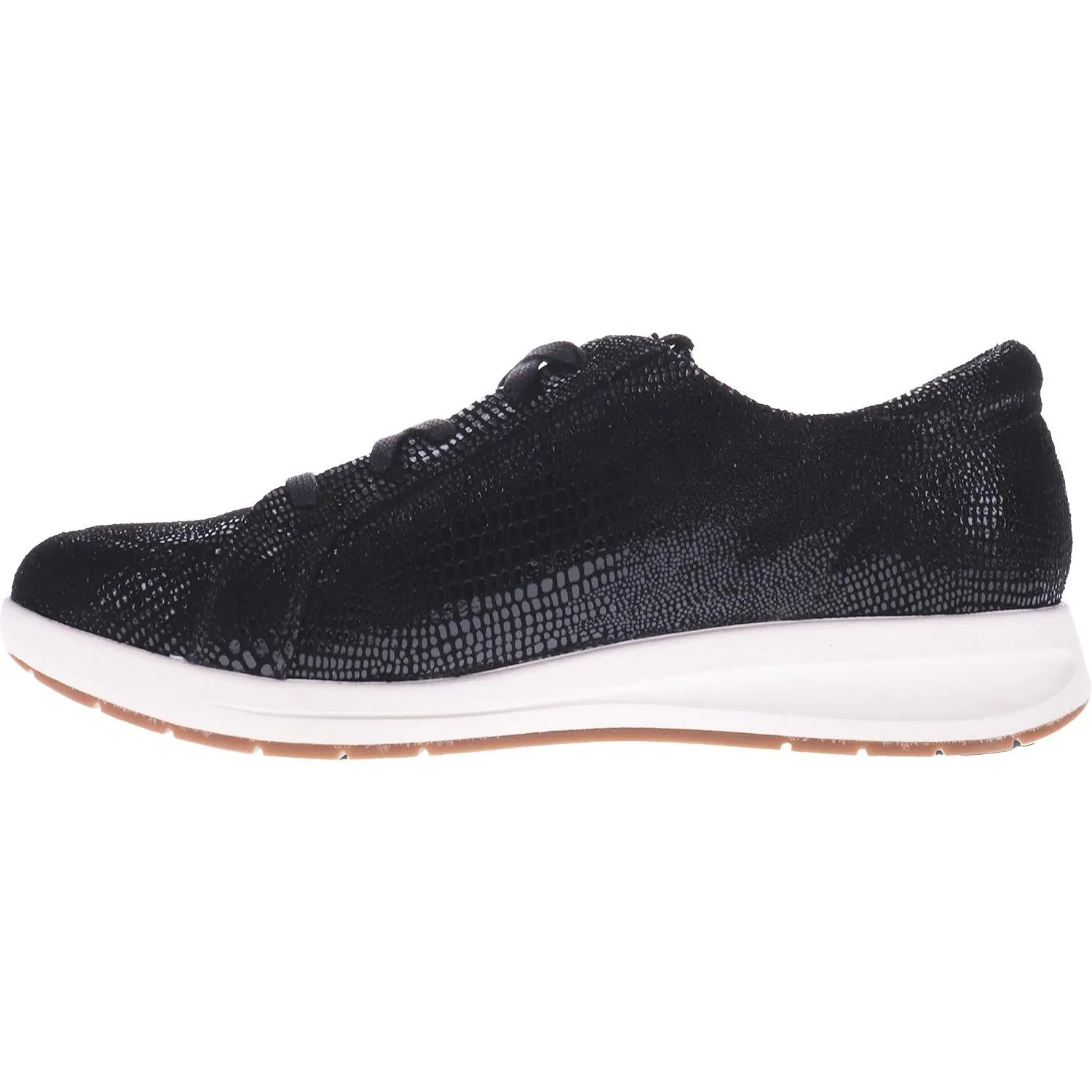 Women's Revere Athens Black Lizard Leather