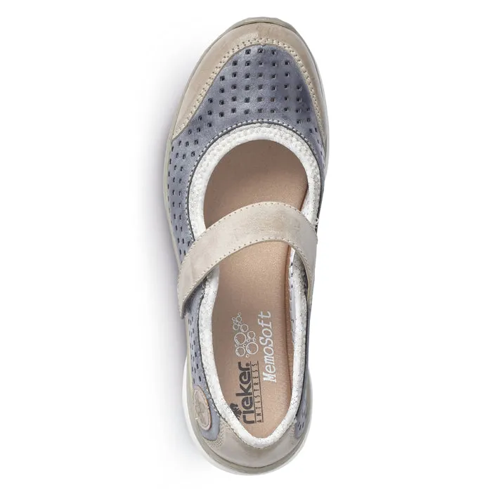 Womens Rieker Nikita MJ Steel/Jeans