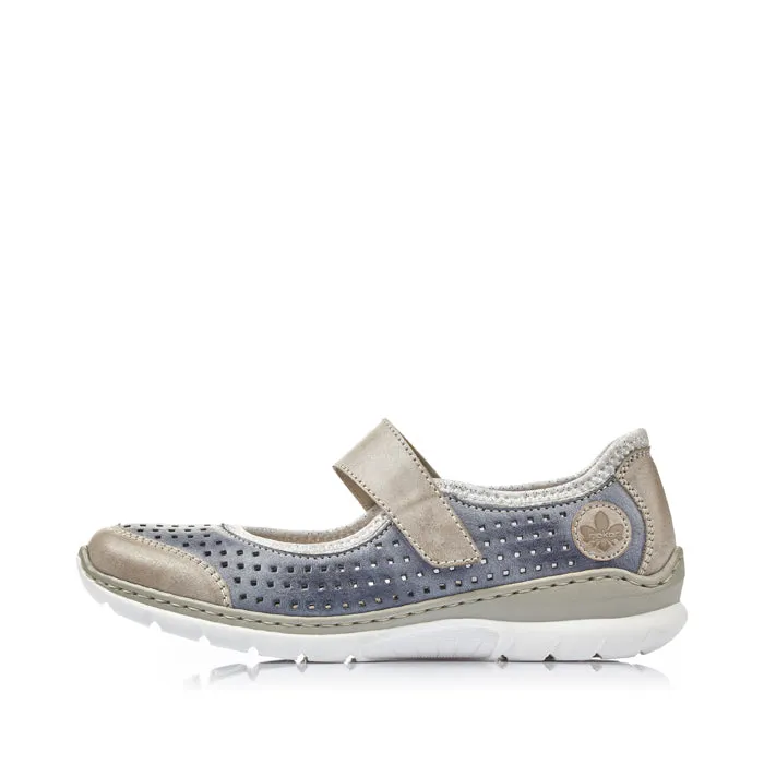 Womens Rieker Nikita MJ Steel/Jeans