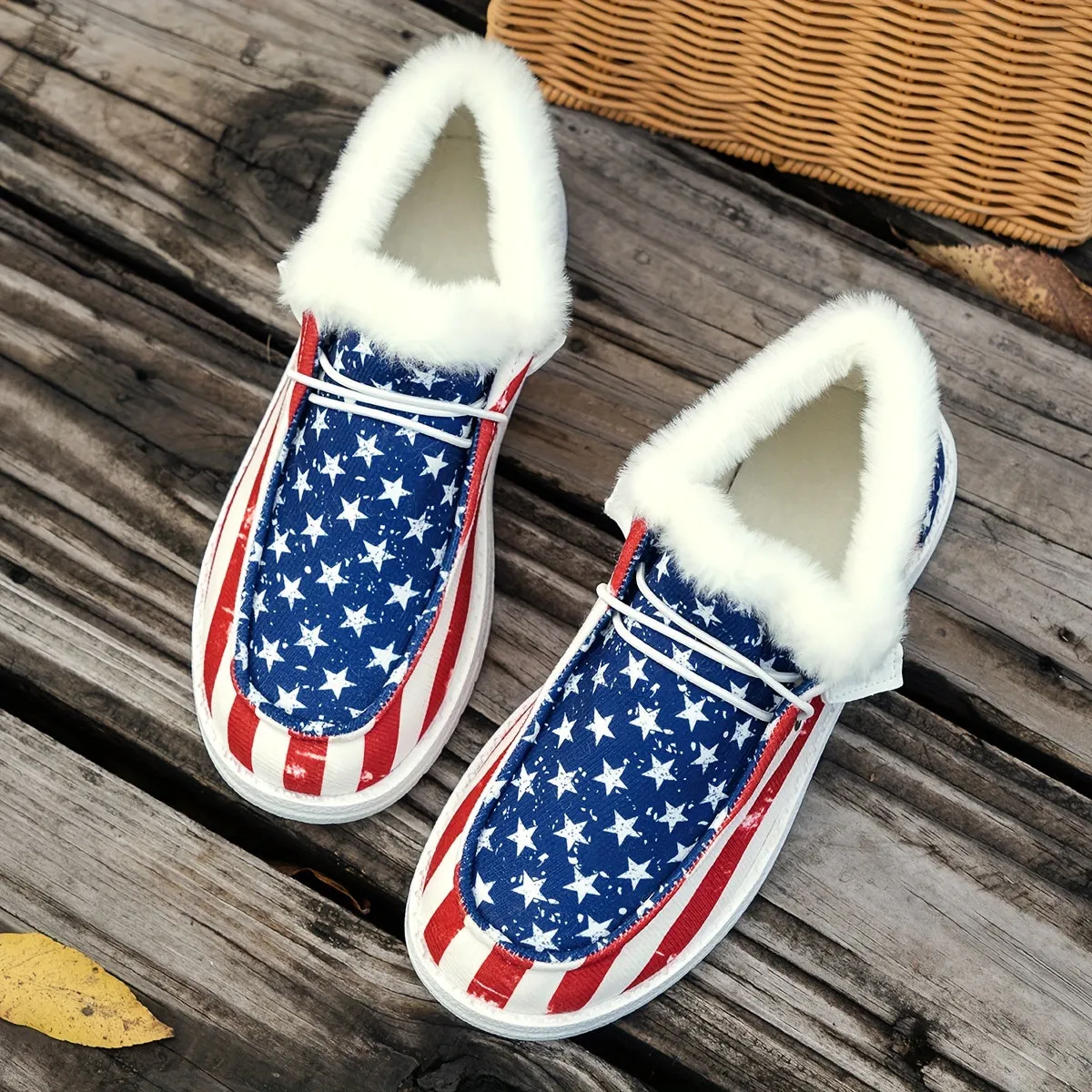 Women's  USA Flag Casual Shoes |  Low Top Flat Sneakers 👟